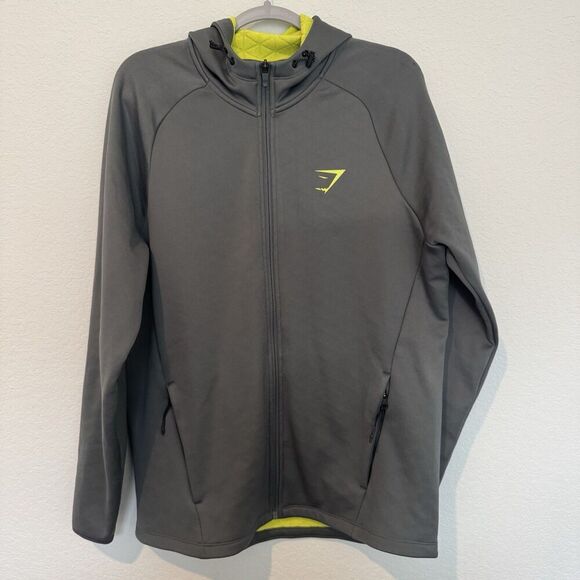 Gymshark ARK Full Zip Jacket Hoodie Men's Extra Large Grey - Picture 1 of 10